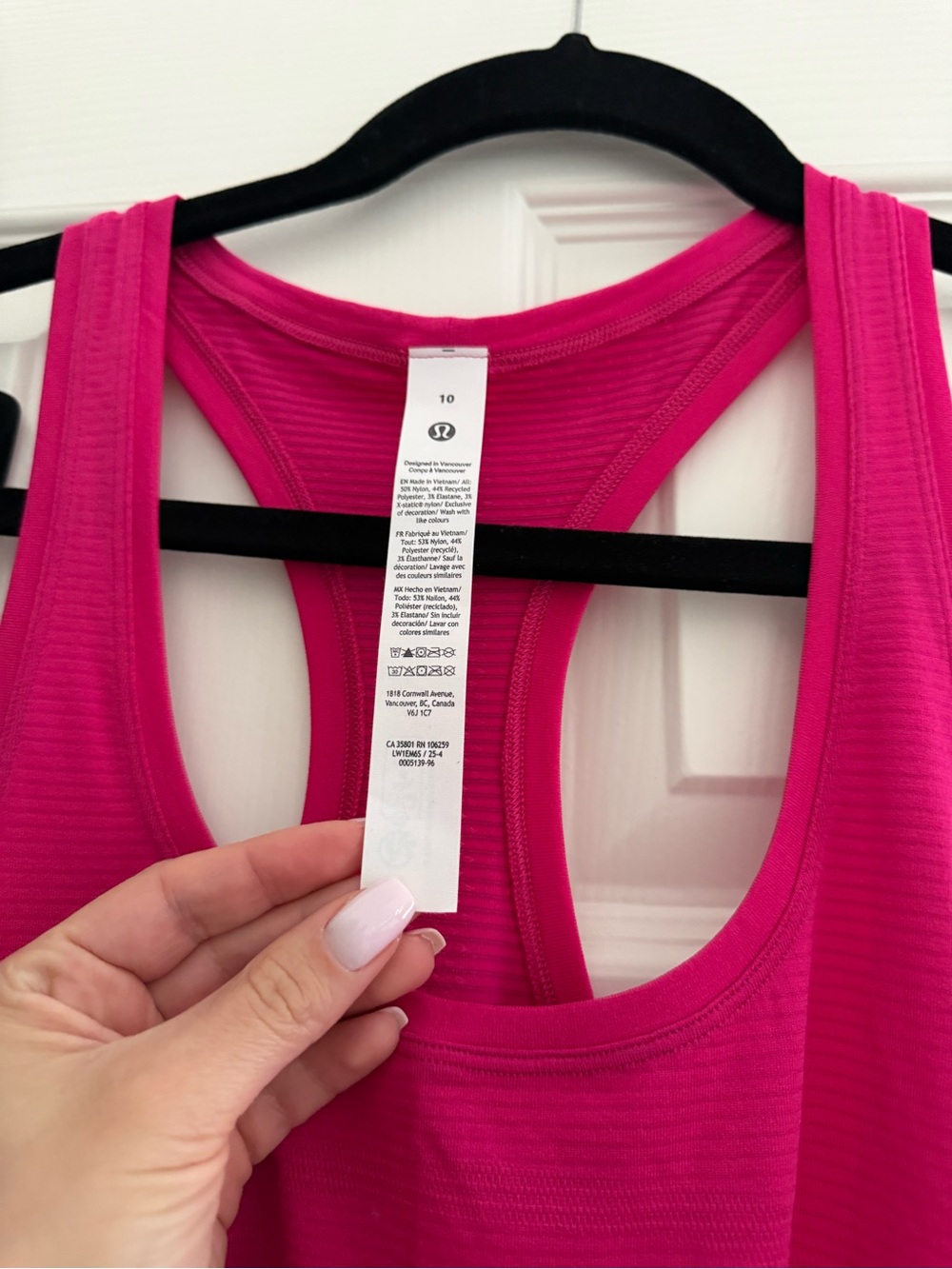 NWT Lululemon Swiftly Tech Scoopneck Tank 2.0 Race Size 10 Pink